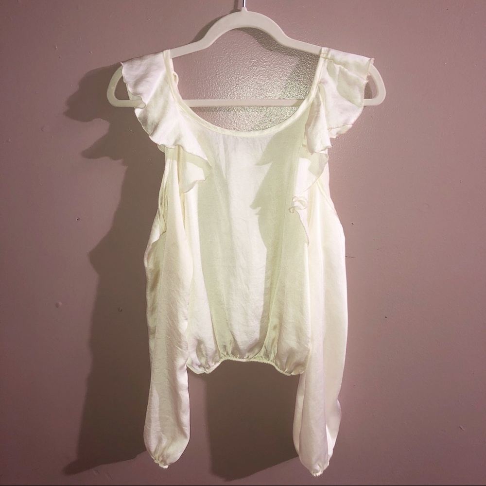 Silk Ruffle Top - Picture 2 of 4